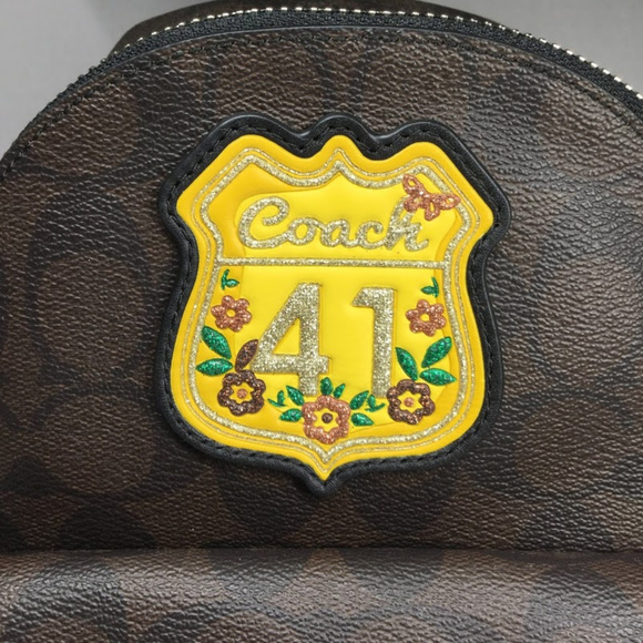 Coach Brown and Black Charlie Signature Backpack main image 6